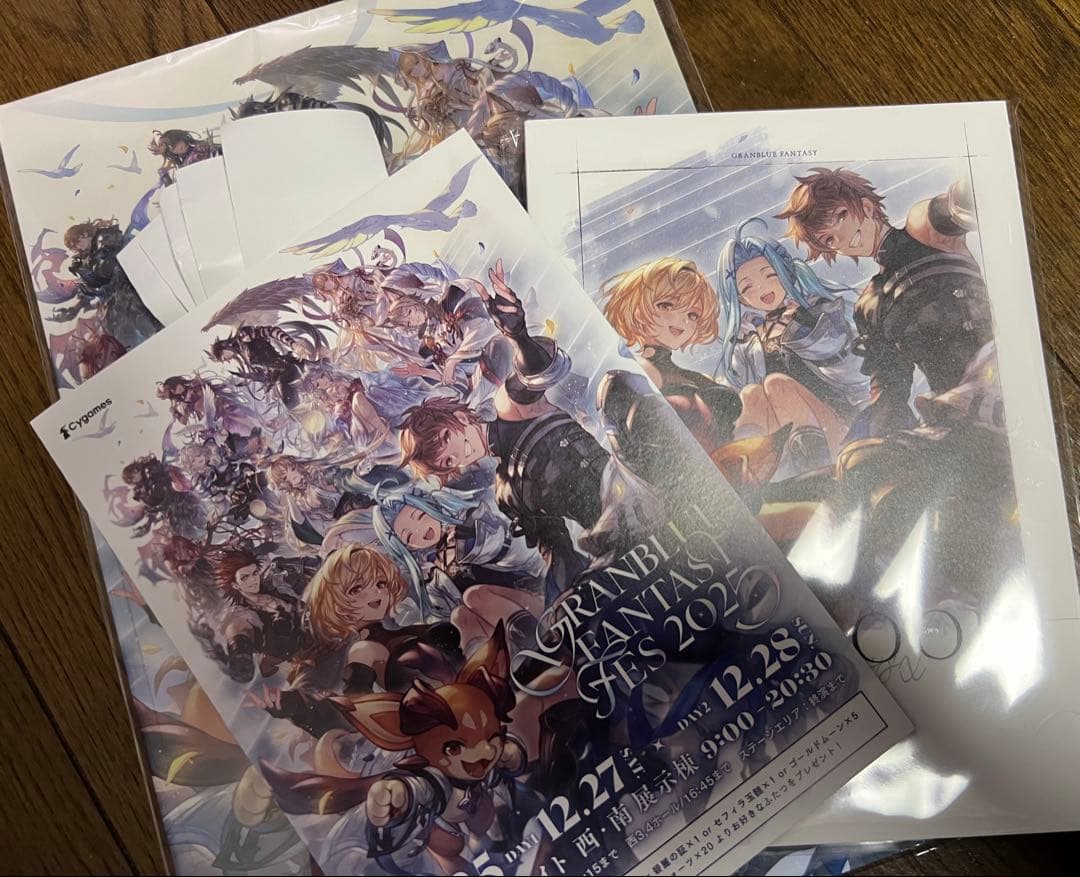 グラブルフェス 2025 入場特典リーフレット リアル×6
