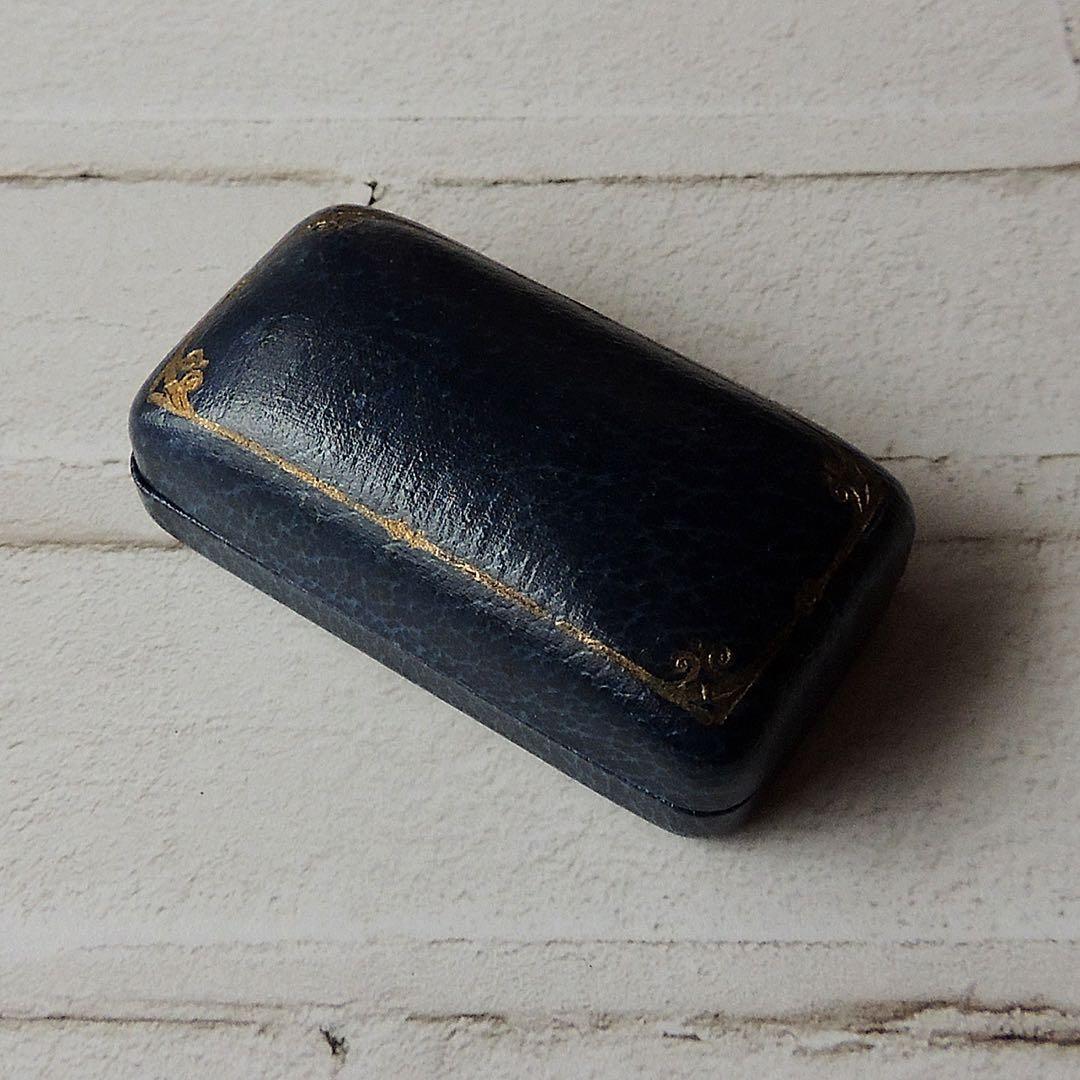 1930年代 アンティークジュエリーケース（ダークブルー）