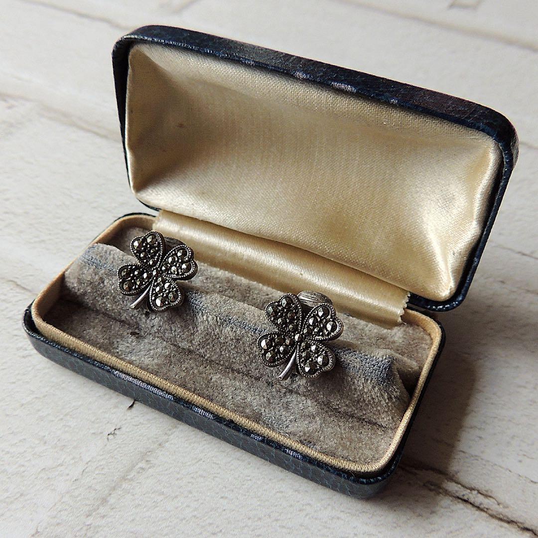 1930年代 アンティークジュエリーケース（ダークブルー）