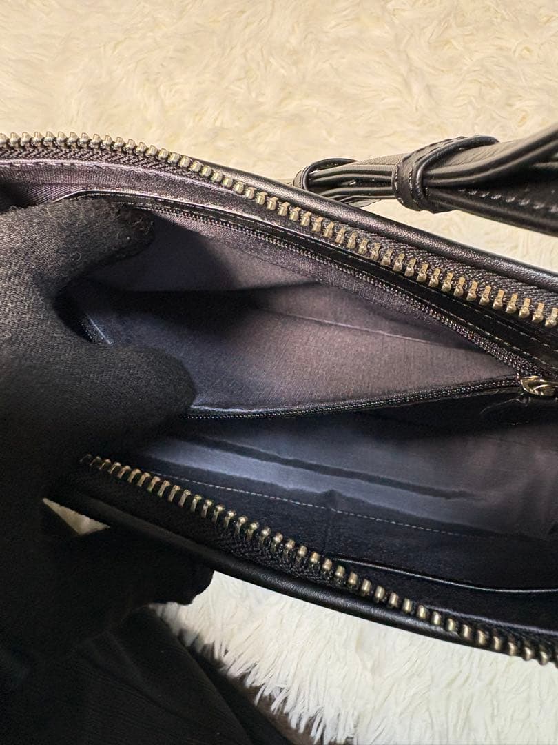 印傳屋 印伝 未使用級　ショルダー バッグ そよか 七宝　保存袋　箱付き