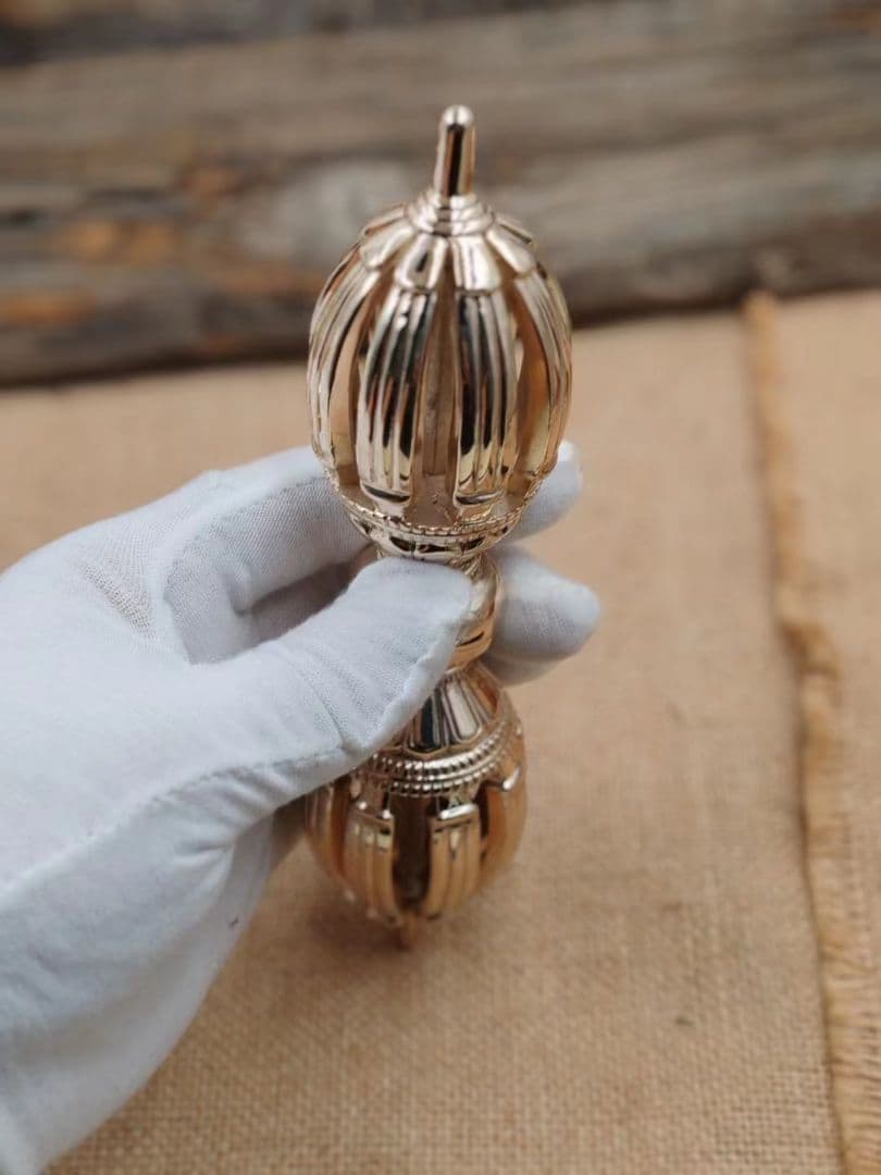 【修縁堂】寺院用仏具 法器 青銅 九鈷杵vajra19CM