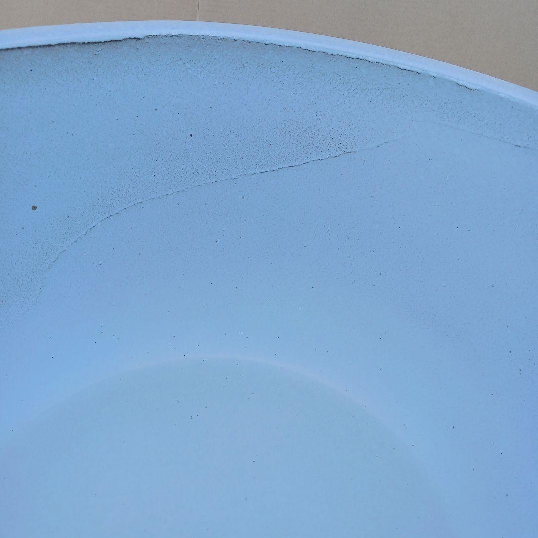 新品　∅50　陶器　睡蓮鉢　特大　メダカ鉢　白　ホワイト　ルーバー　高級　LWH
