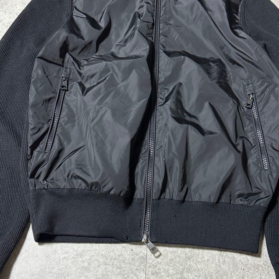2017年モデル MONCLER ハイブリッド ニット カーディガン 黒 S