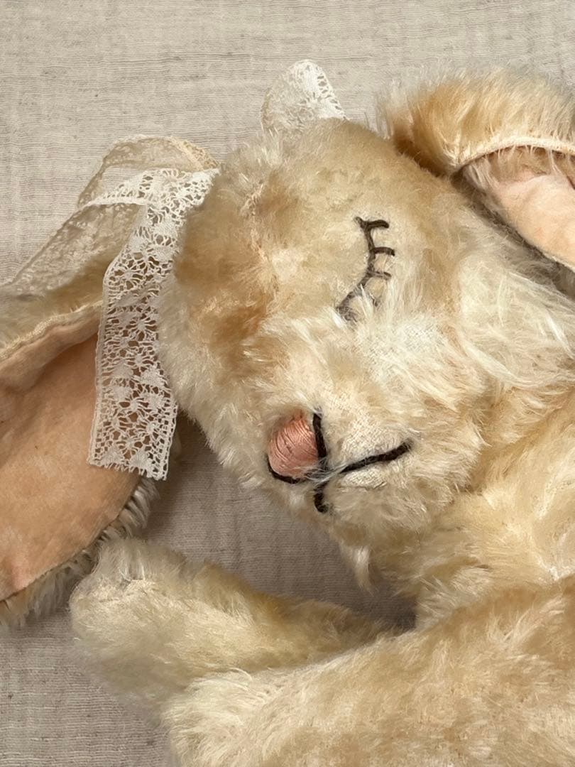 アンティーク/ヴィンテージSteiffシュタイフうさぎ猫羊ぬいぐるみテディベア