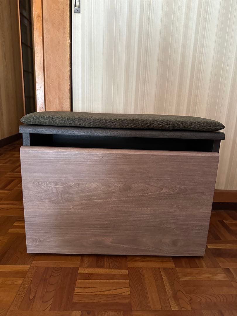 新品未使用 家具職人がつくる 収納付きスツール FranceBed