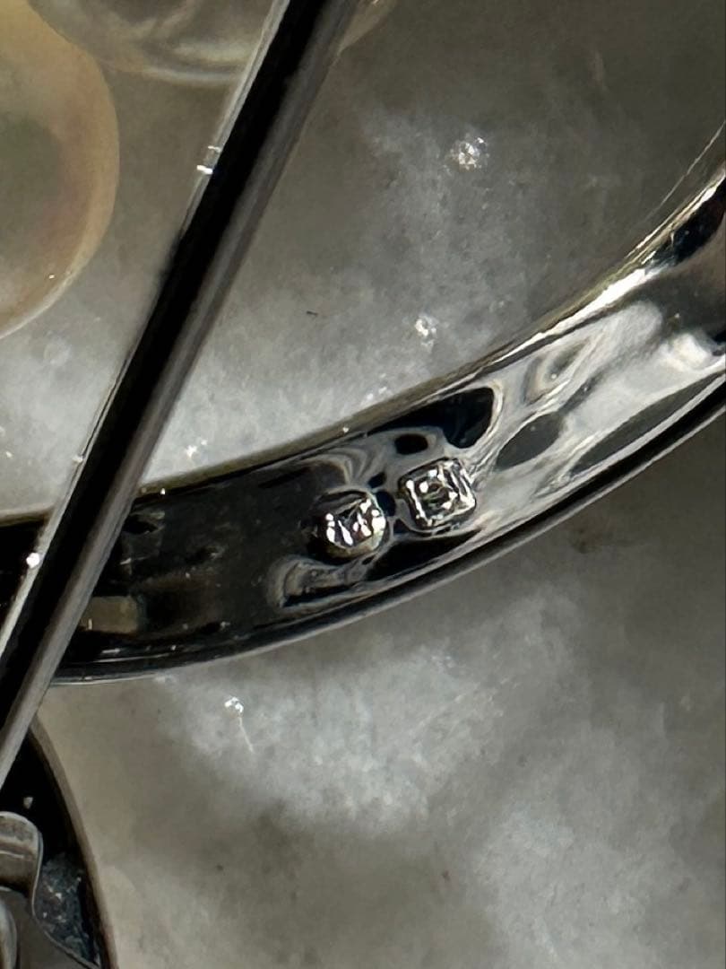 【超美品】ミキモトパールブローチシルバー