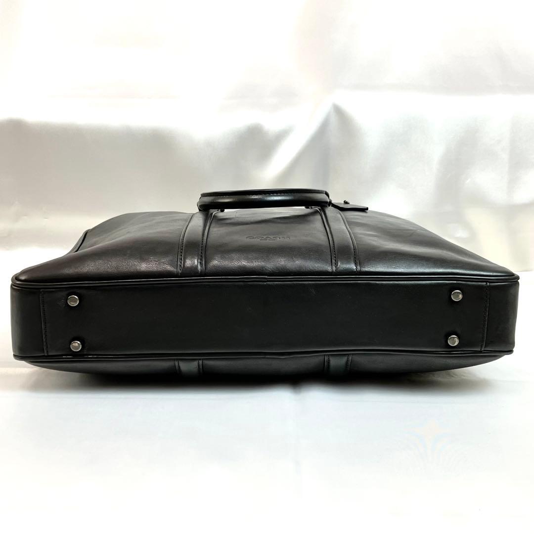 【極美品】コーチ メトロポリタン ブリーフケース 2way ロゴ ブラック