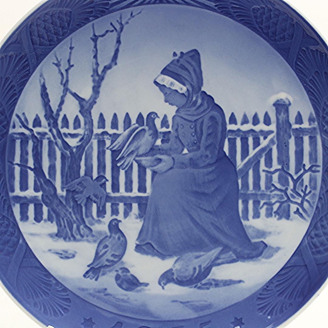 1955年 「ファーネ島の少女」　イヤープレート　ロイヤルコペンハーゲン　北欧