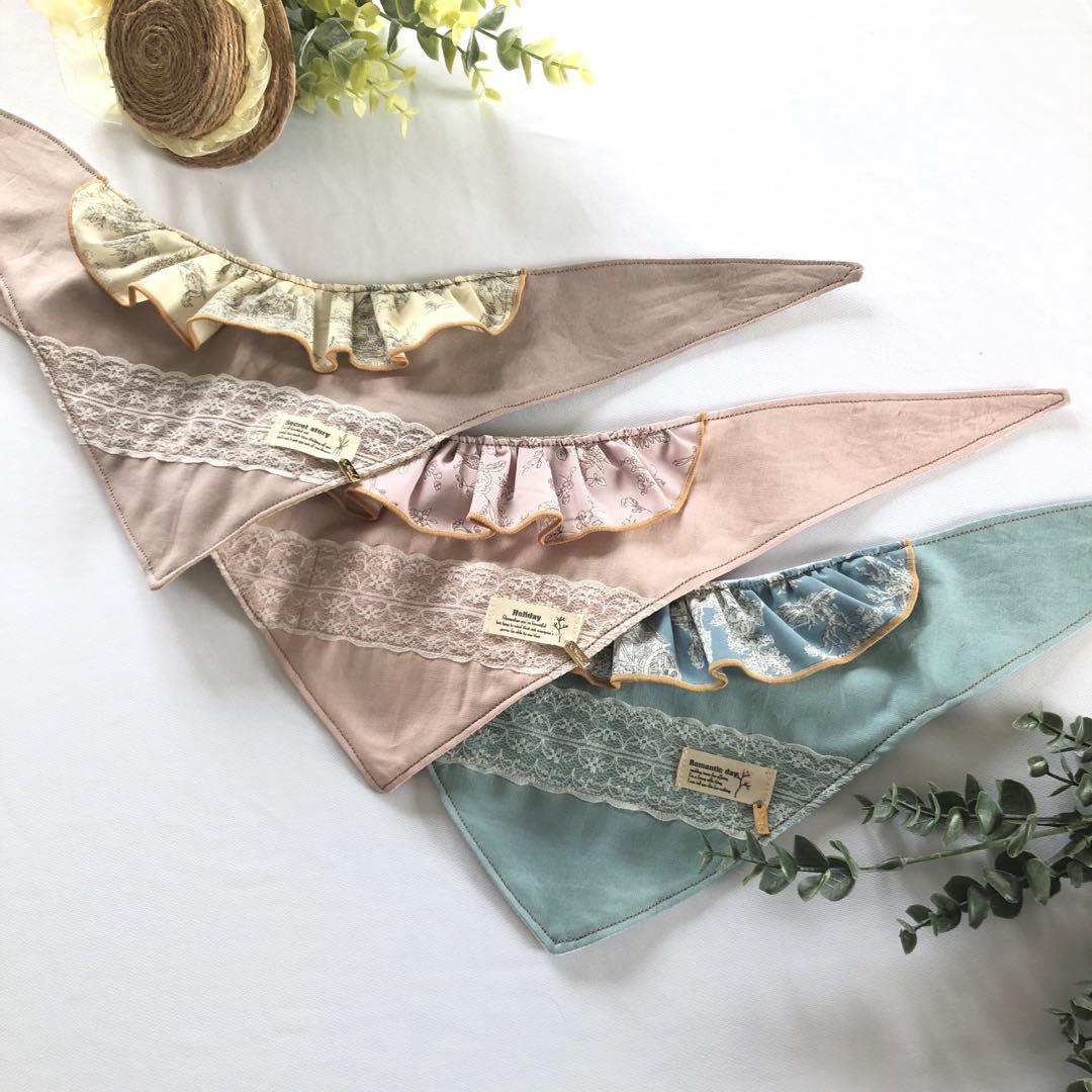 ハンドメイド　クールネックバンダナ　オーダー小型犬