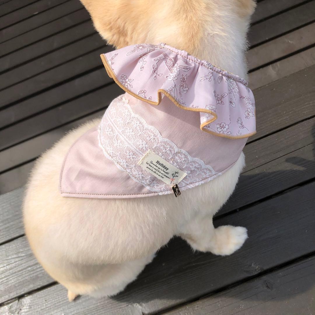 ハンドメイド　クールネックバンダナ　オーダー小型犬