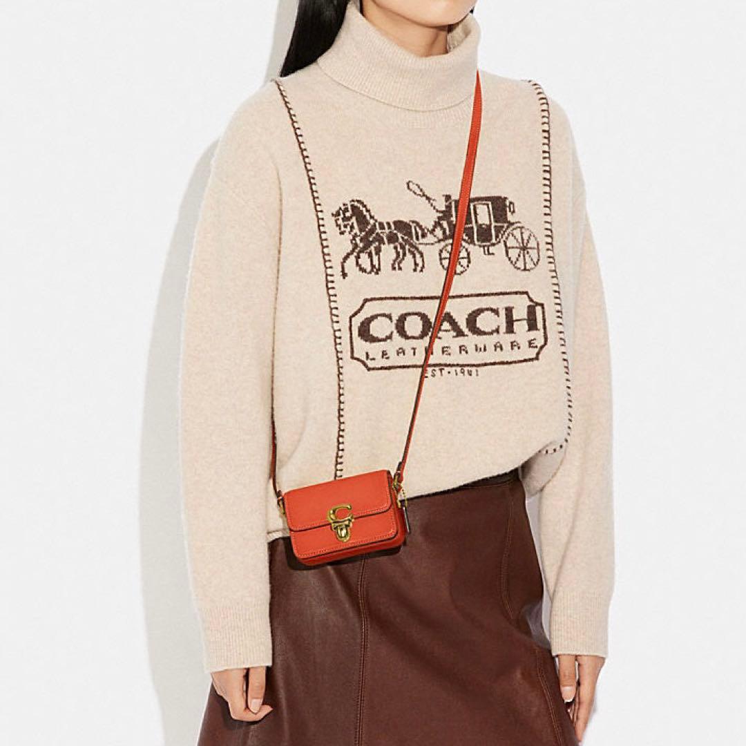 コーチ COACH ショルダーバッグ ストゥディオ 12 Cロゴ レザー 新品