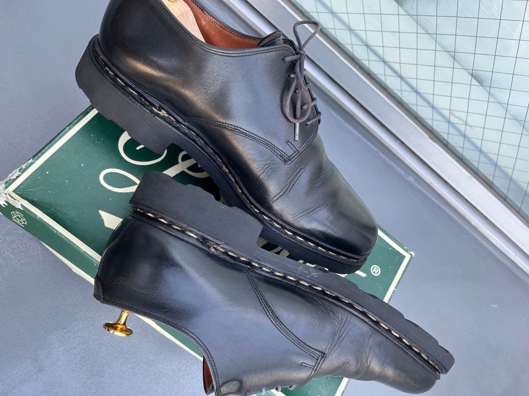 【美品】パラブーツ　98年　箱付き　デカタグ　プレーントゥ　アルル　レア