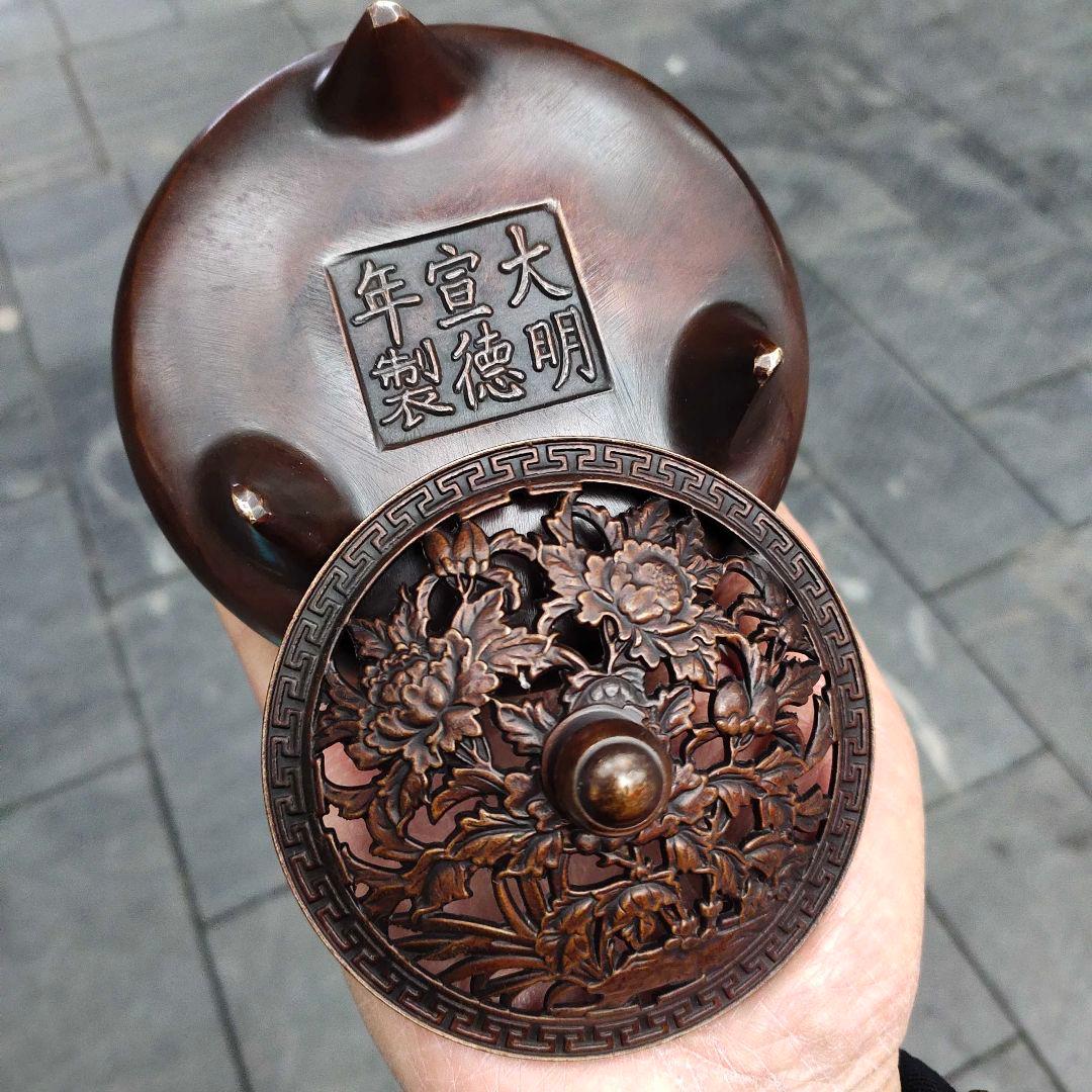 宣徳炉 銅製 工芸品 美術品 置物