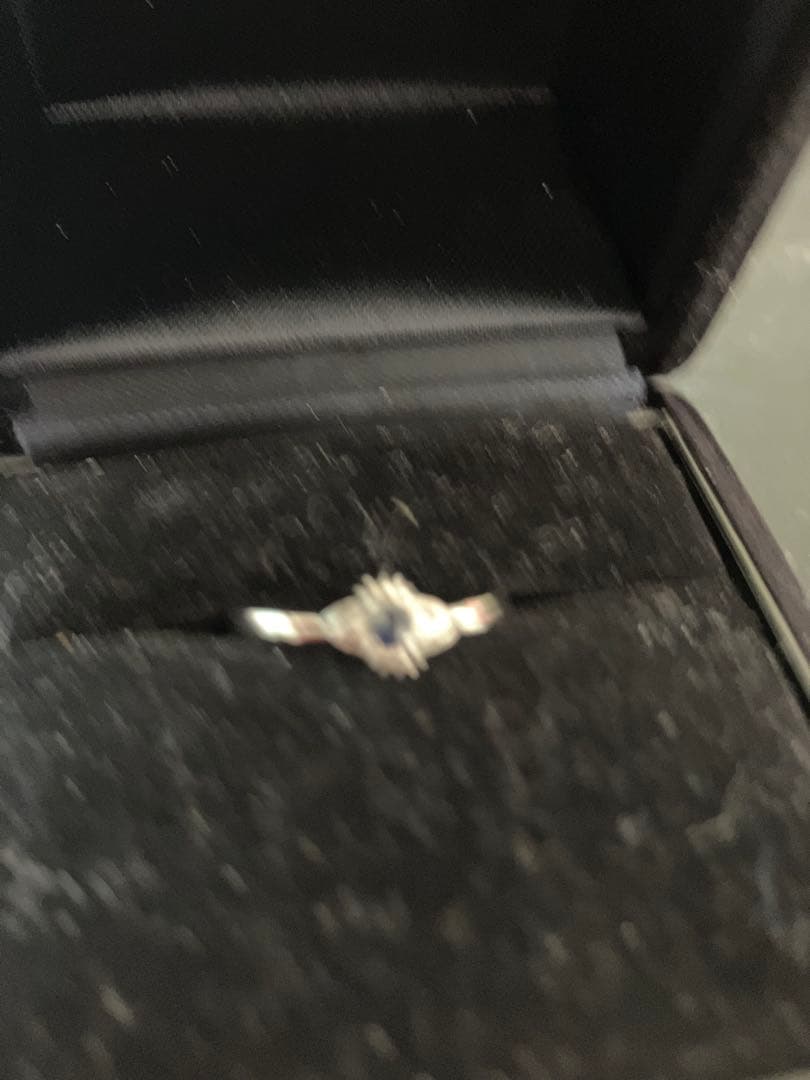 シルバー サファイア リング