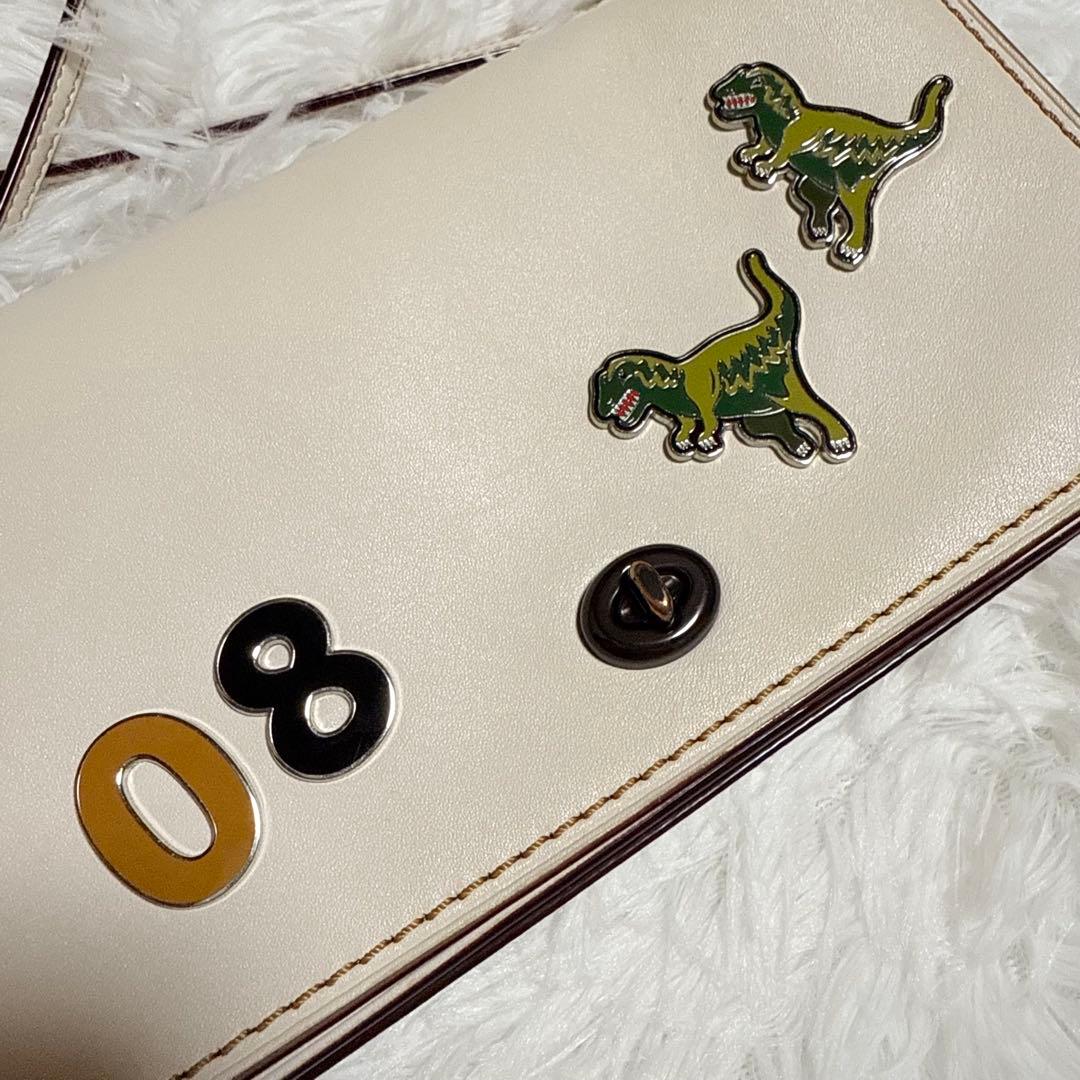 coach コーチ レキシー 恐竜 ショルダーバッグ ホワイト
