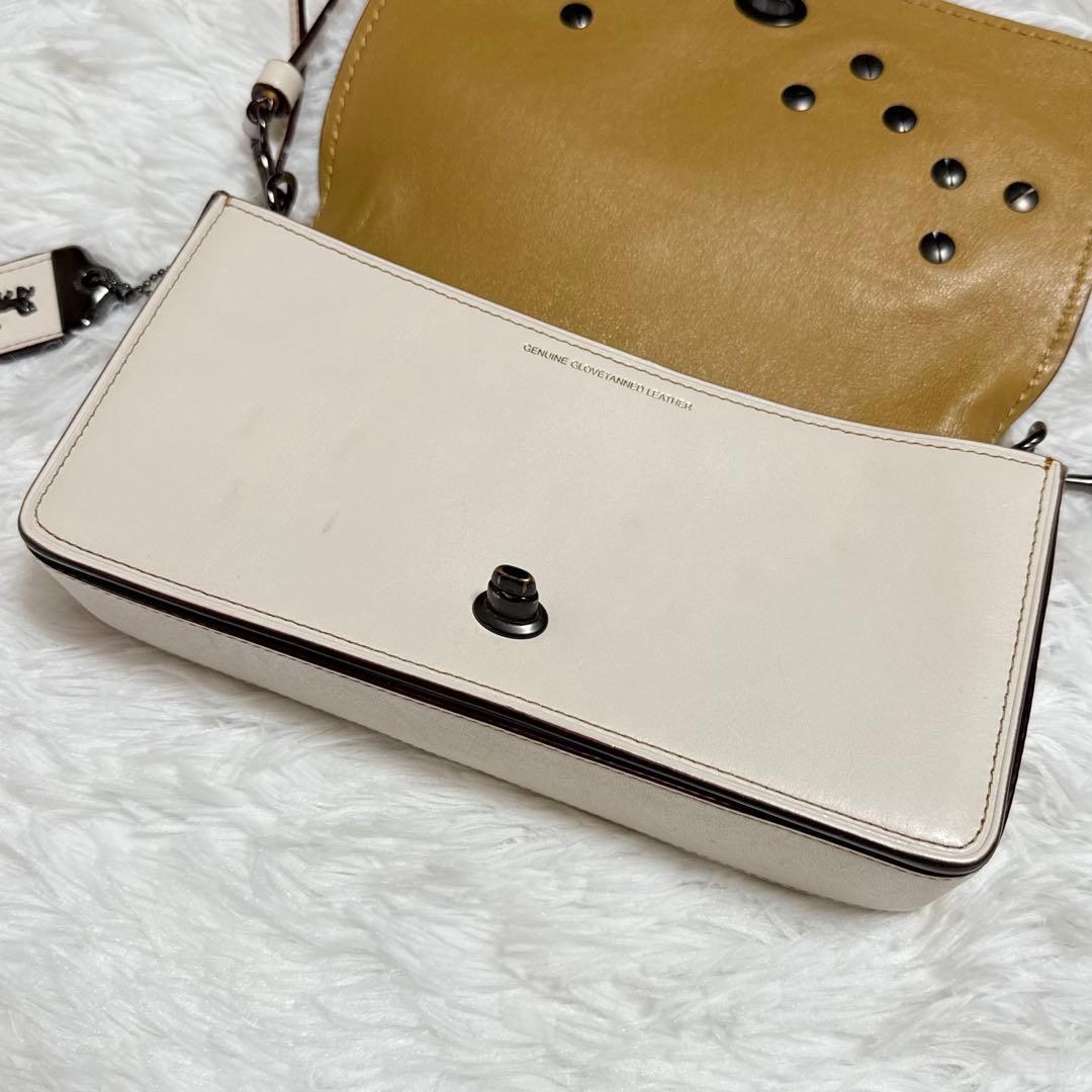 coach コーチ レキシー 恐竜 ショルダーバッグ ホワイト