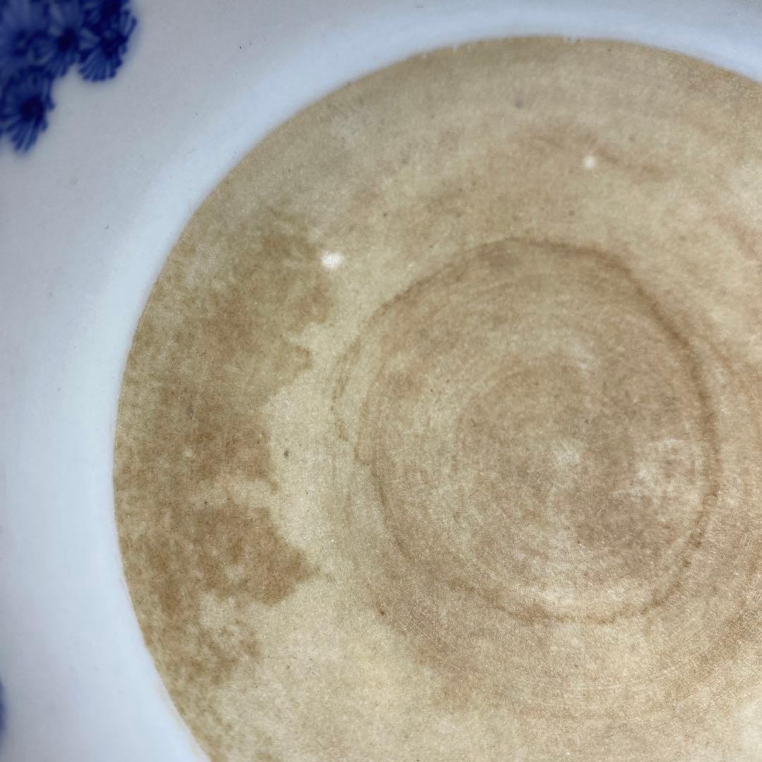 宮川香山　上手染付　山水ねじり文　茶碗　トヒル　東さ7-0330☆2F