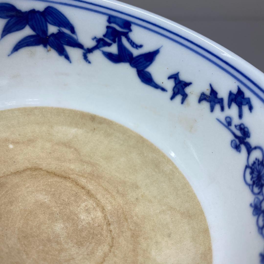 宮川香山　上手染付　山水ねじり文　茶碗　トヒル　東さ7-0330☆2F