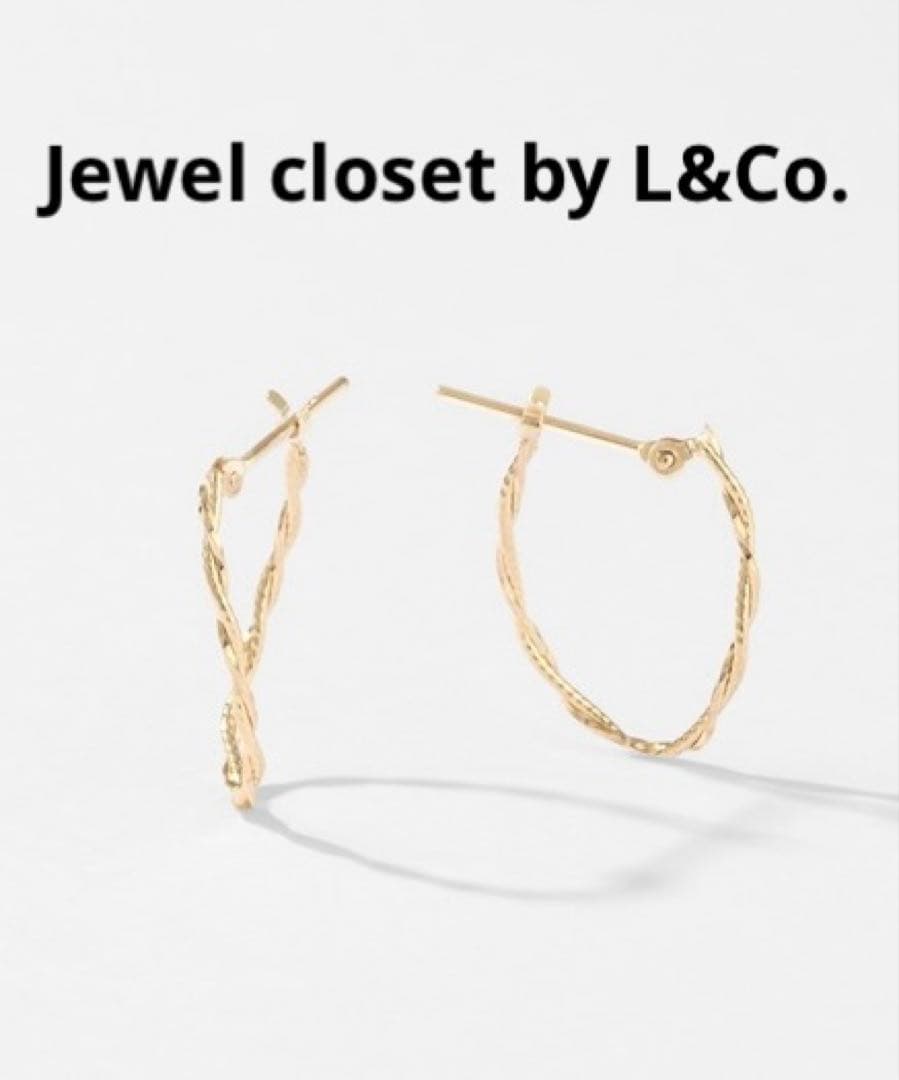 ■現行品■【Jewel closet by L&Co.】K10フープピアス