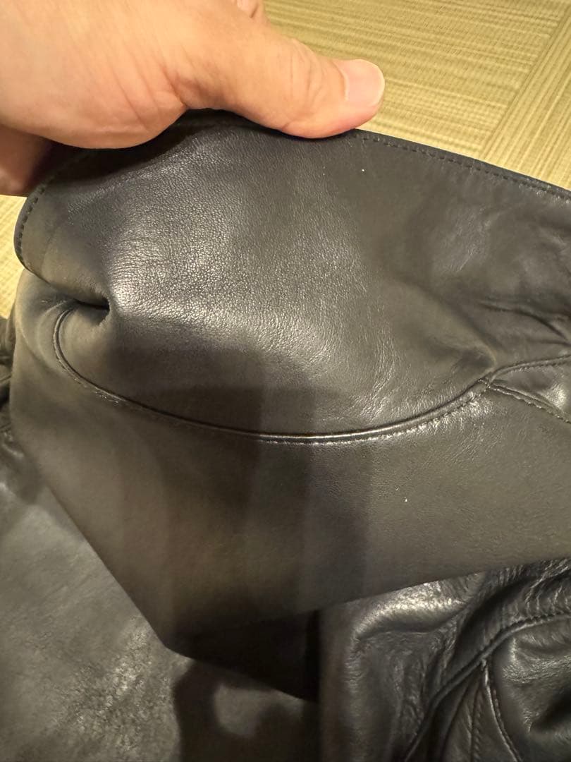 Black Means シングルレザーライダースジャケット　美品