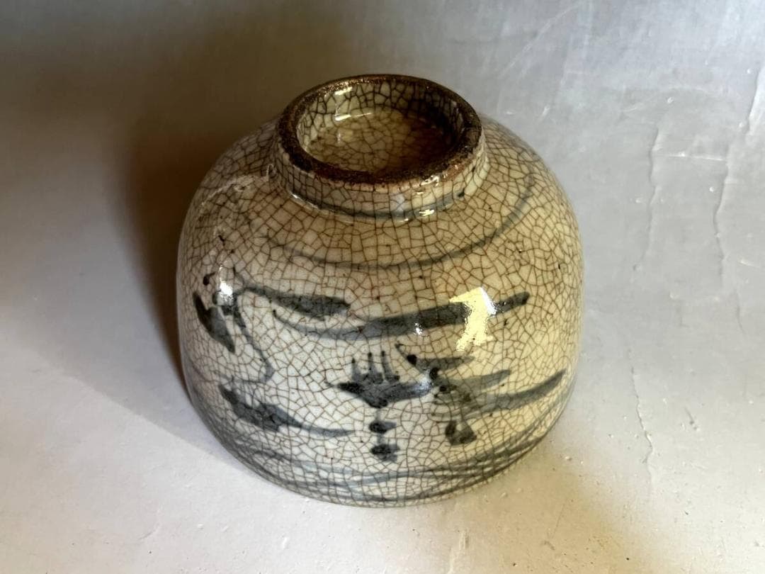 茶碗■伝世木原茶碗 江戸期 半陶半磁器 金次直し 古美術 時代物 骨董品■