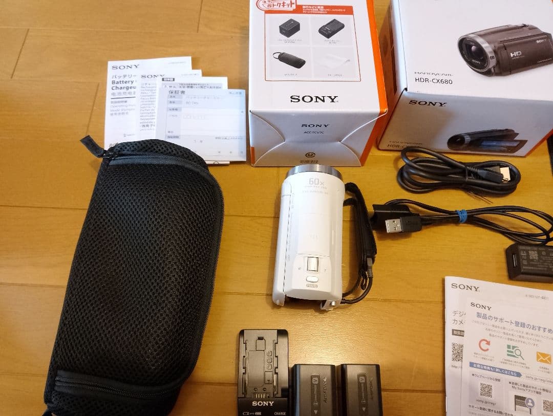 お値段交渉可能　SONY HDR-CX680 ビデオカメラ 本体　2024年製