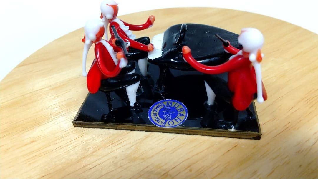 モーツァルト三重奏 ベネチアングラス イタリア ベニス ムラーノ島 正規品