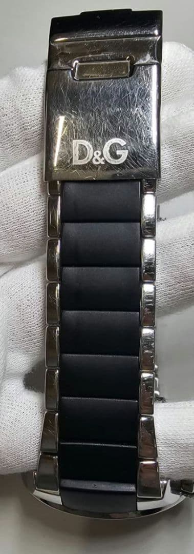 G*n様 D&G　ドルチェ&ガッバーナ　ブラック　アナログ腕時計　24時間表示