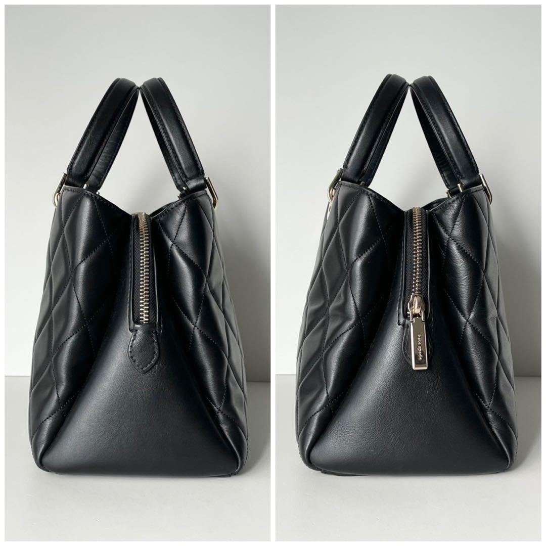 【極美品】kate spade ハンドバッグ キルティング キャリー サリバン