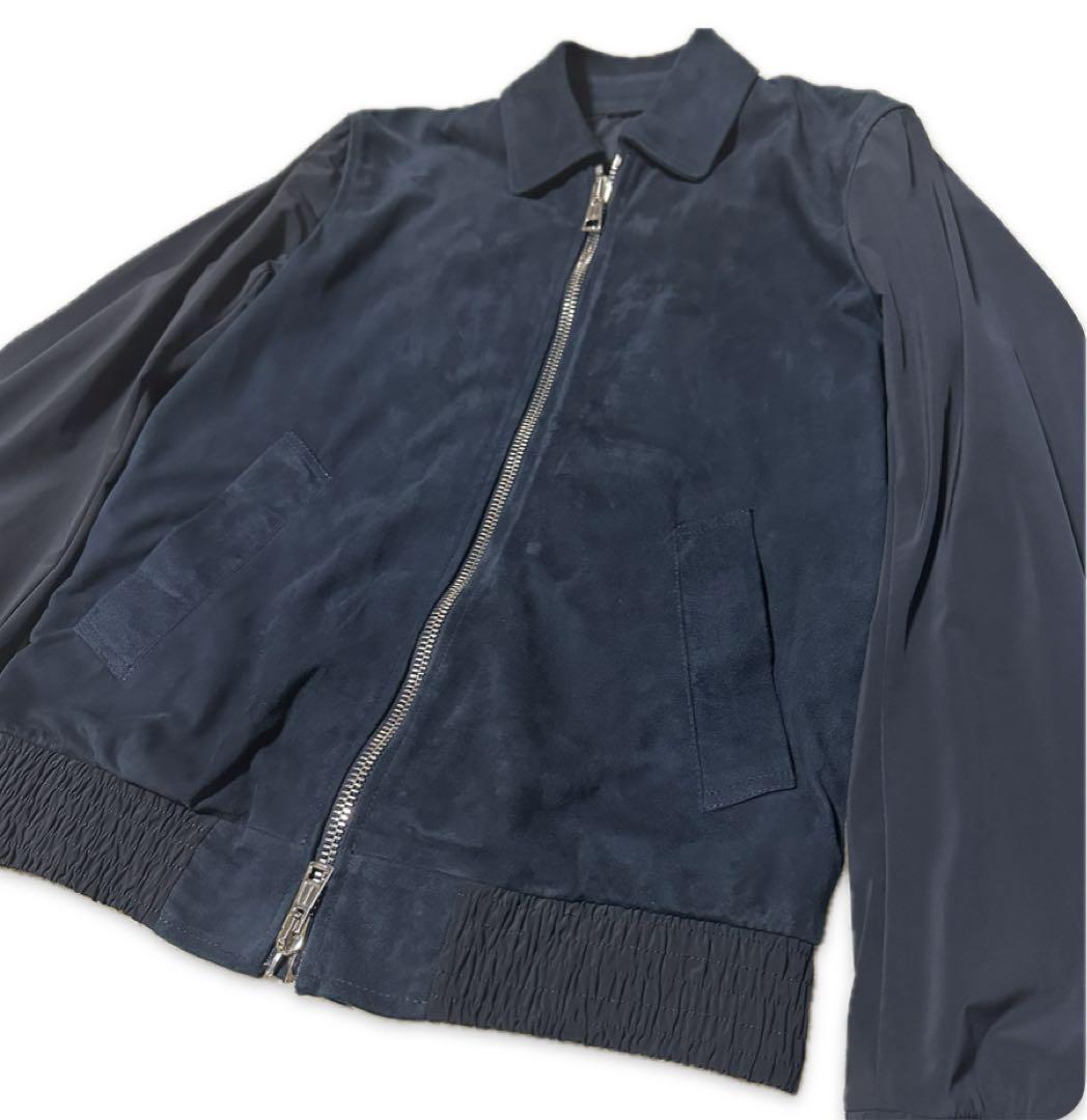 定価20万1piu1uguale3×EMMETI スウェードジャケット Ⅲ