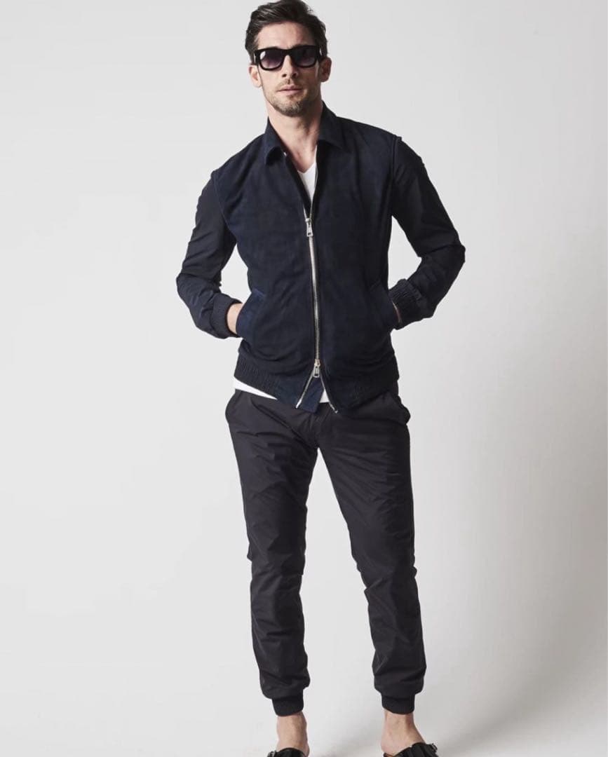 定価20万1piu1uguale3×EMMETI スウェードジャケット Ⅲ