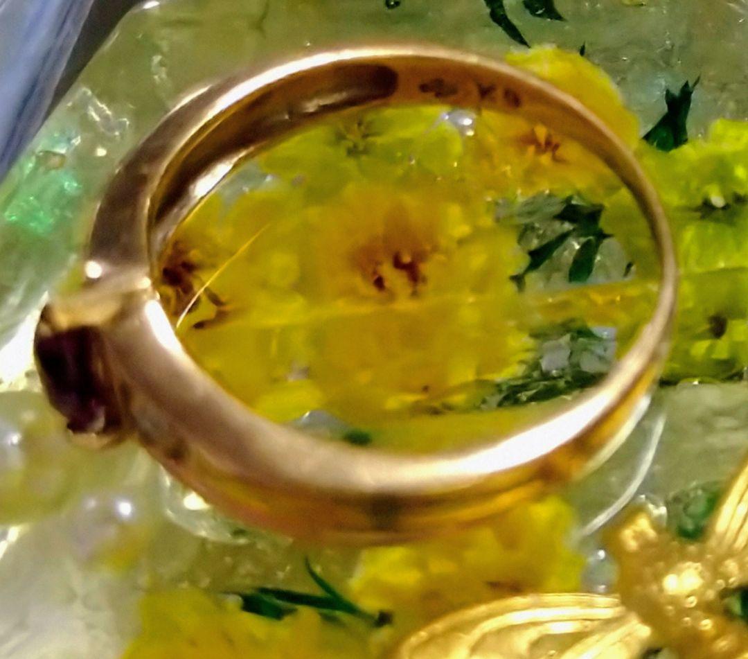 ハート ゴールドリング 9K　＃9〜10