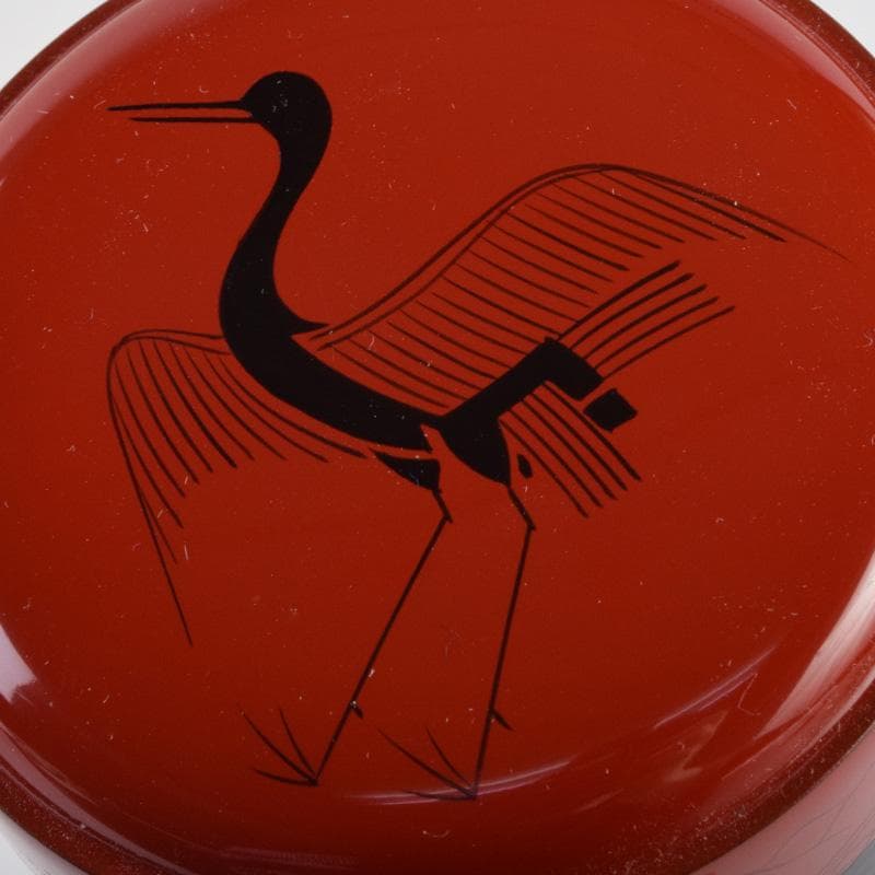 茶道具　山中塗　道場宗廣作　玄々斎好　曙棗　共箱　M　R9226