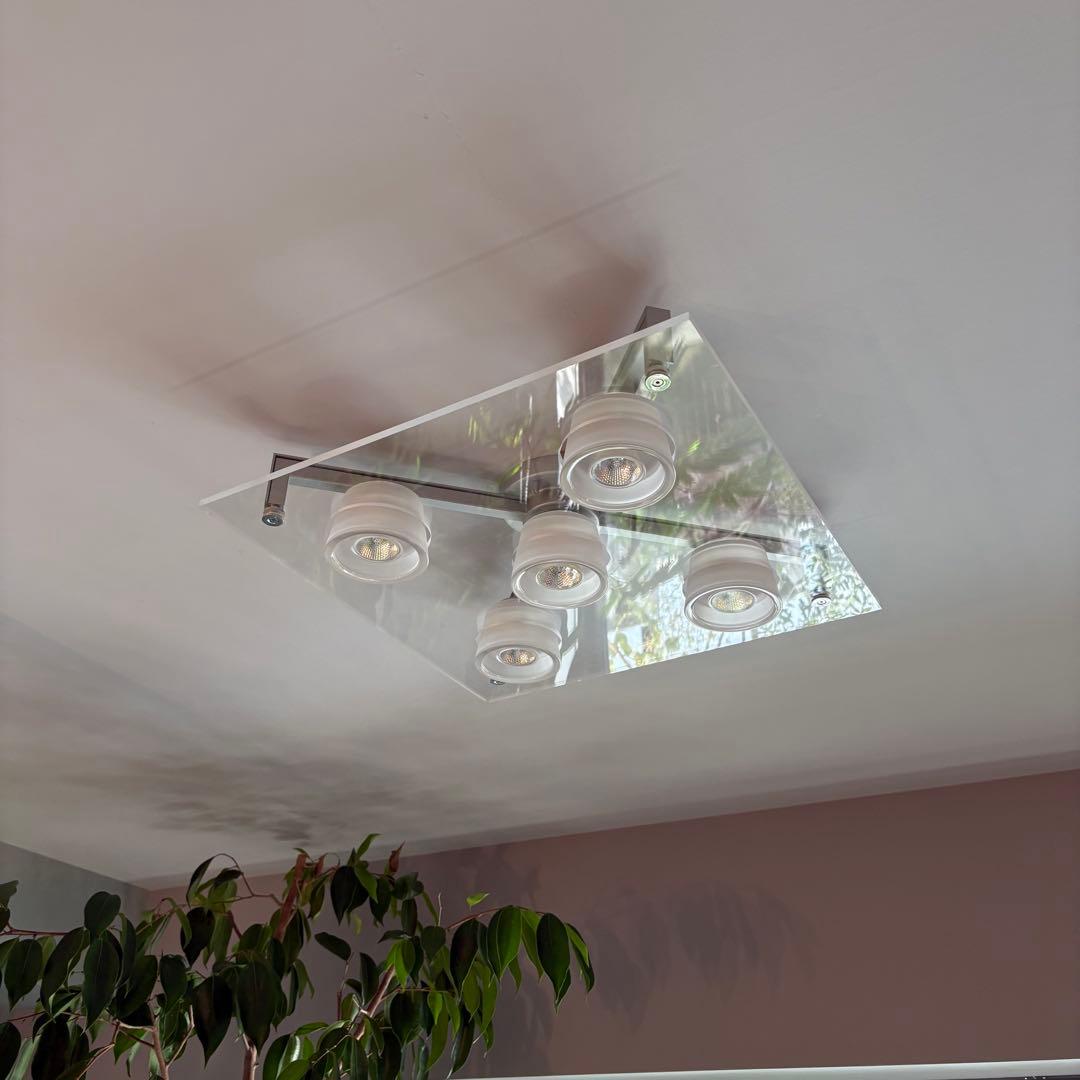 YAMAGIWA (ヤマギワ）シーリング照明　P-FLAT５灯　アクリルクリア