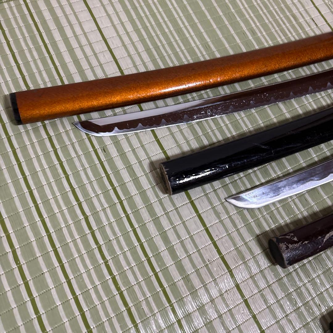 模造刀　模擬刀　武士　侍　伝統工芸　剣　鞘竹　小太刀　鞘　鍔　大衆演劇　５本
