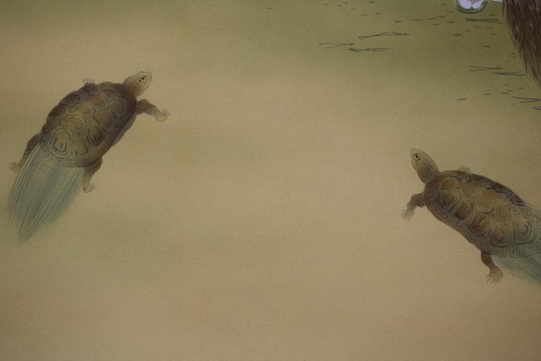 【真作】渡辺孝二/高砂之図/祝事掛/人物図/掛軸☆宝船☆Z-105