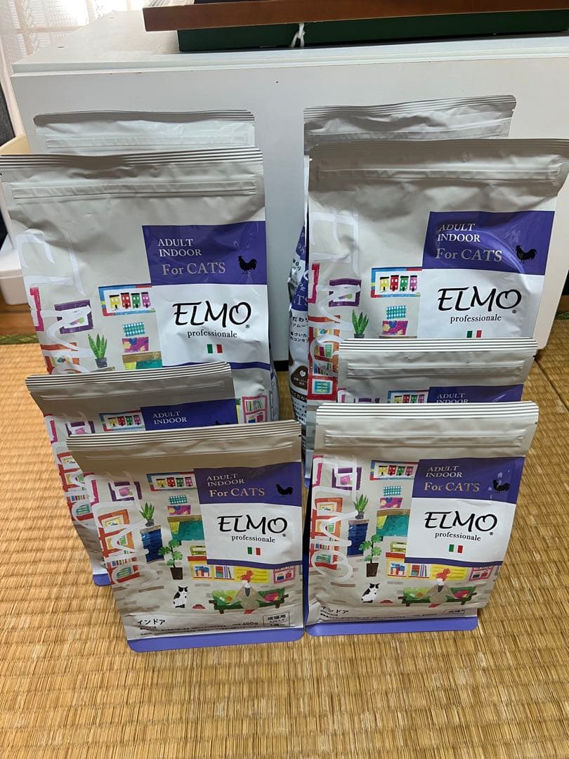 ELMO 室内用大人猫ドライフード　2kg×4 400g×4 9.6kg