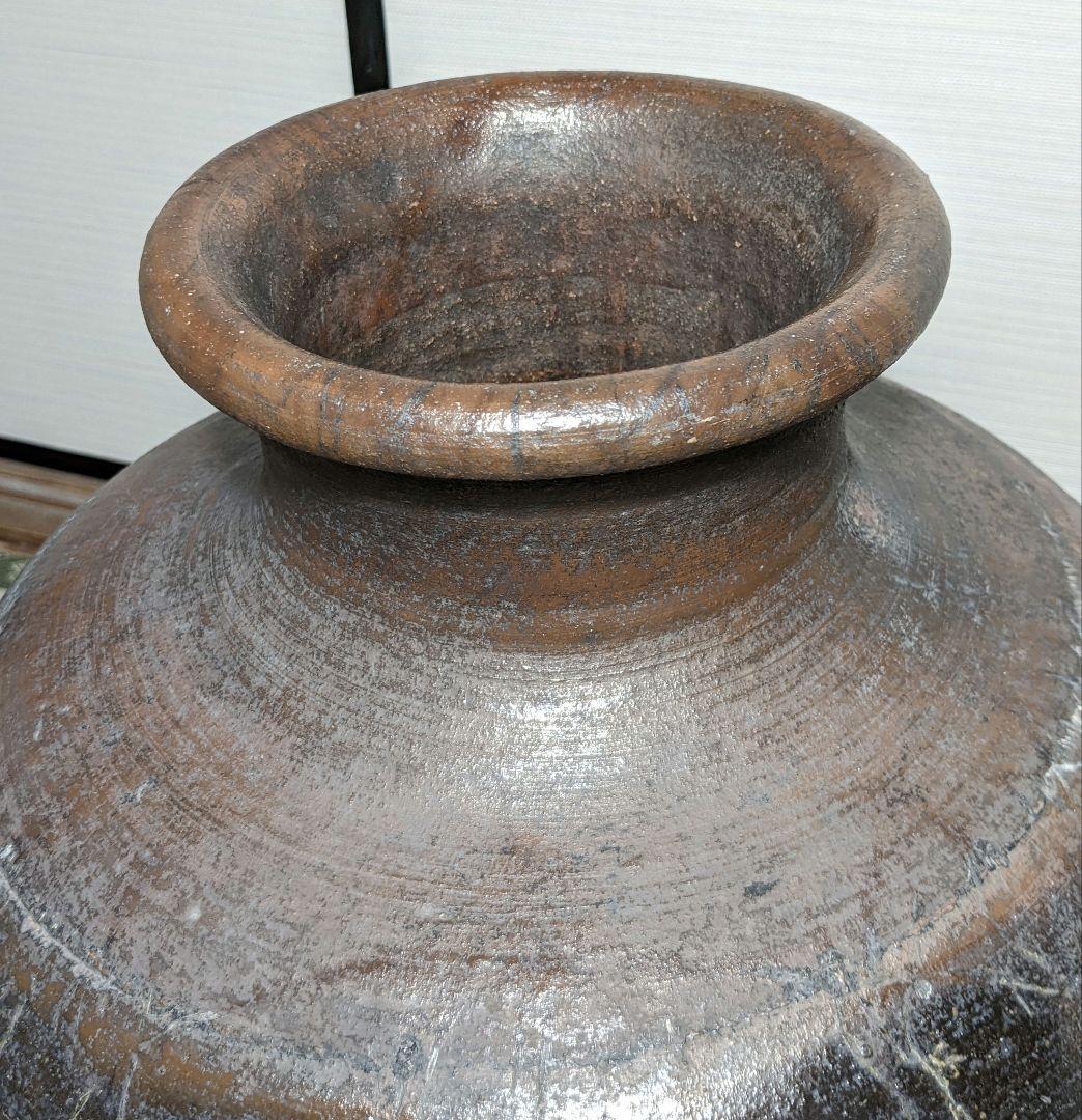 桃山時代 古備前 大徳利 備前焼 置物 直しあり つぼ インテリア 壺 壷 骨董
