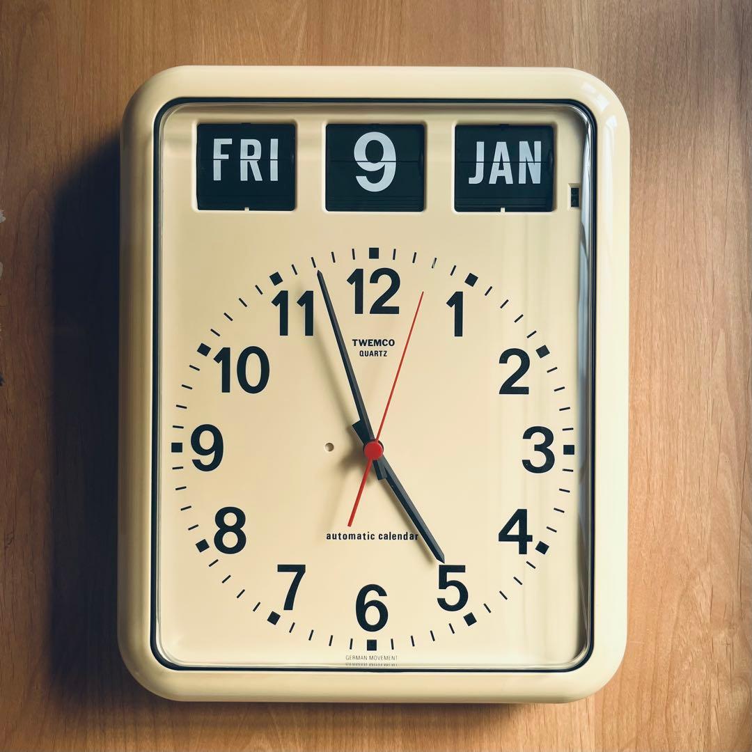 TWEMCO 自動カレンダー クォーツ掛時計　BQ-12