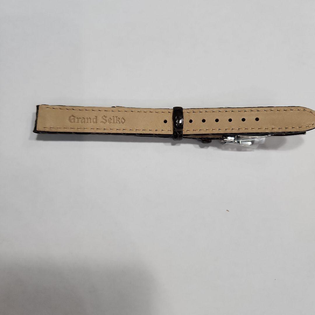 グランドセイコーSTGF289　ブラウンレザー 時計ベルト シルバーバックル