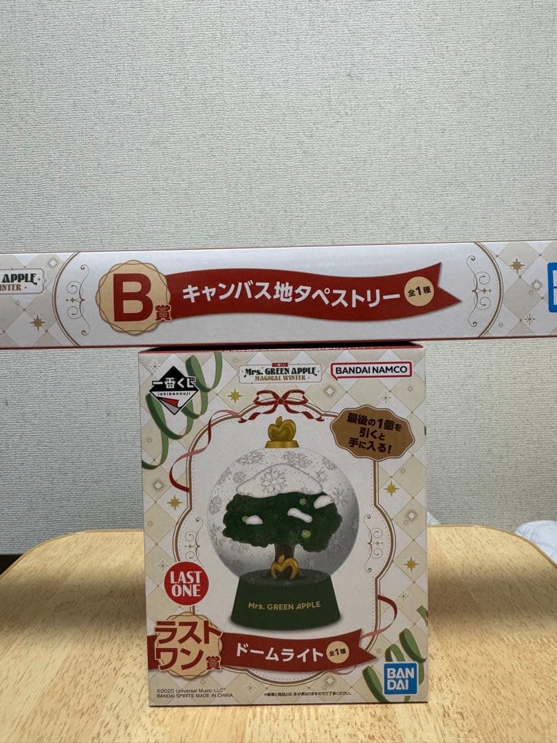 ミセス 一番くじ ラストワン賞 ドームライト ＆ B賞 キャンパス地タペストリー