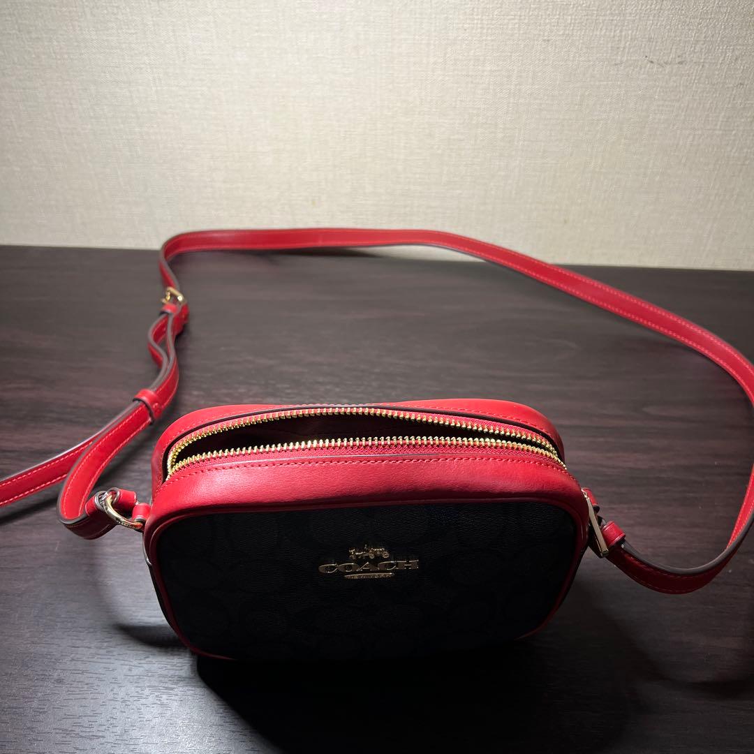 し*ぃ様 COACH ショルダーバッグ ブラウン/レッド