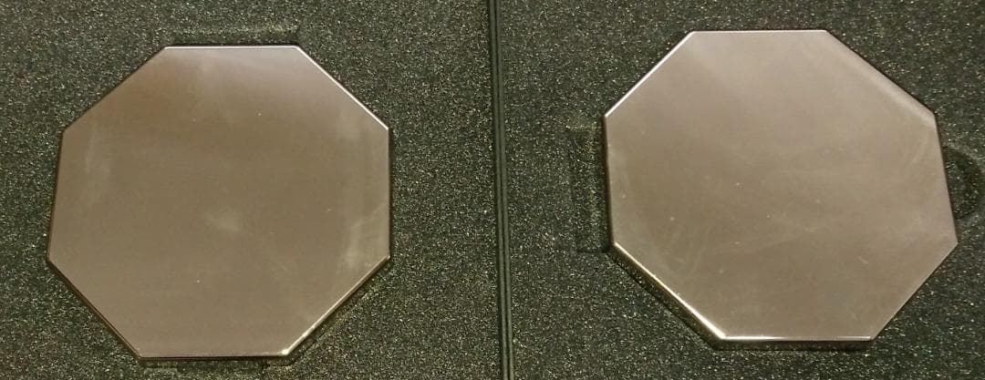 国際風水氣学協会☆携帯用パワー八卦鏡２個（大黒天シルバー）