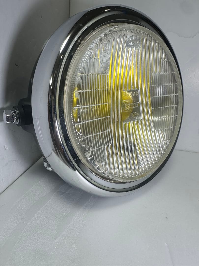 新品/当時物シビエスーパーオスカー凹みレンズ付きヘッドライトASSYマーシャル