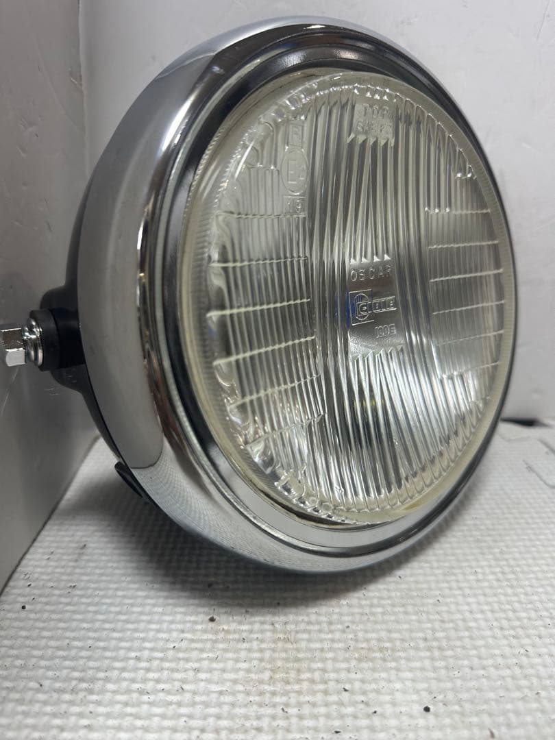 新品/当時物シビエスーパーオスカー凹みレンズ付きヘッドライトASSYマーシャル