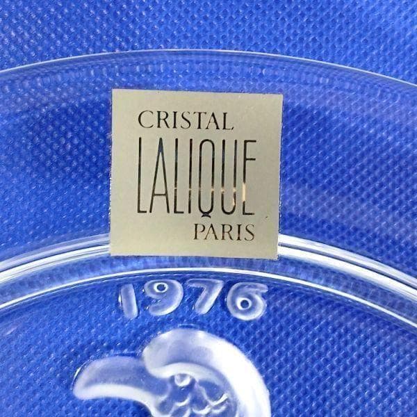 ラリック イーグル 鷲 イヤープレート クリスタルガラス 飾り皿 アンティーク