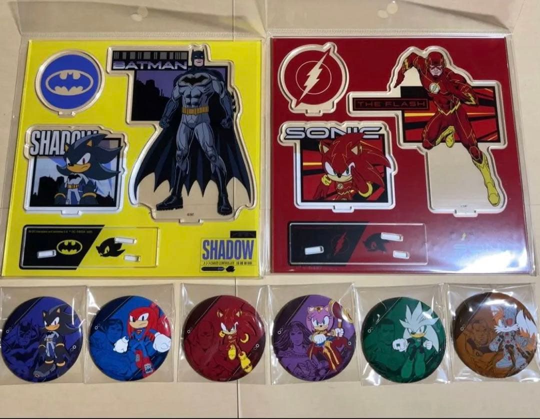 DCコミックス ソニック コラボ 缶バッジ アクスタ　TGS会場限定