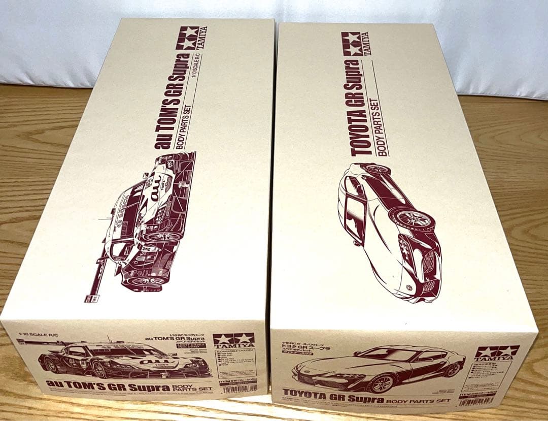 新品未開封　タミヤ au TOM'S GR Supra スープラ　ボディ2台