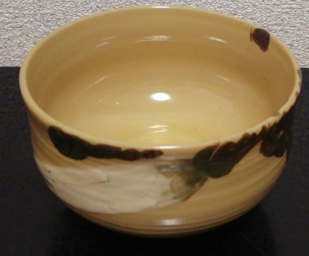 八代　土屋雲善作　布志名焼　大根図　茶碗　共箱　茶道具