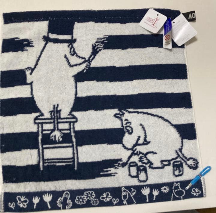 確認用　3枚セット　ムーミン　ハンドタオル　タオル美術館